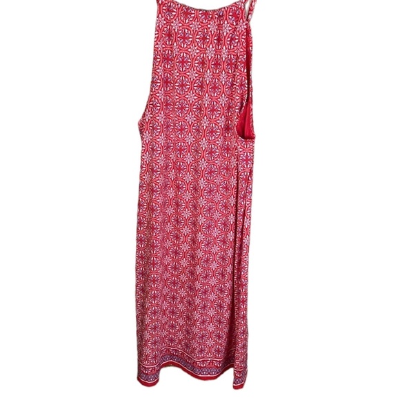 NWT Max studio floral sleeveless front keyhole A-line dress size small - Picture 2 of 6